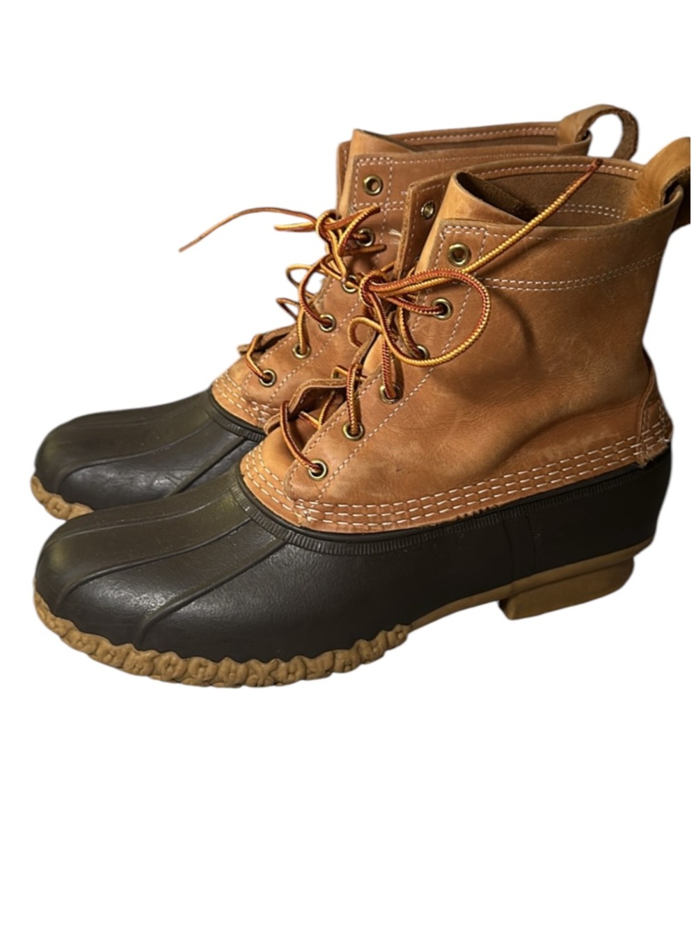 L.L.Bean Bean Boots Maine Hunting Shoe Men 11 M Made in Maine Leather Duck